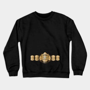 winged eagle world heavyweight championship belt Crewneck Sweatshirt